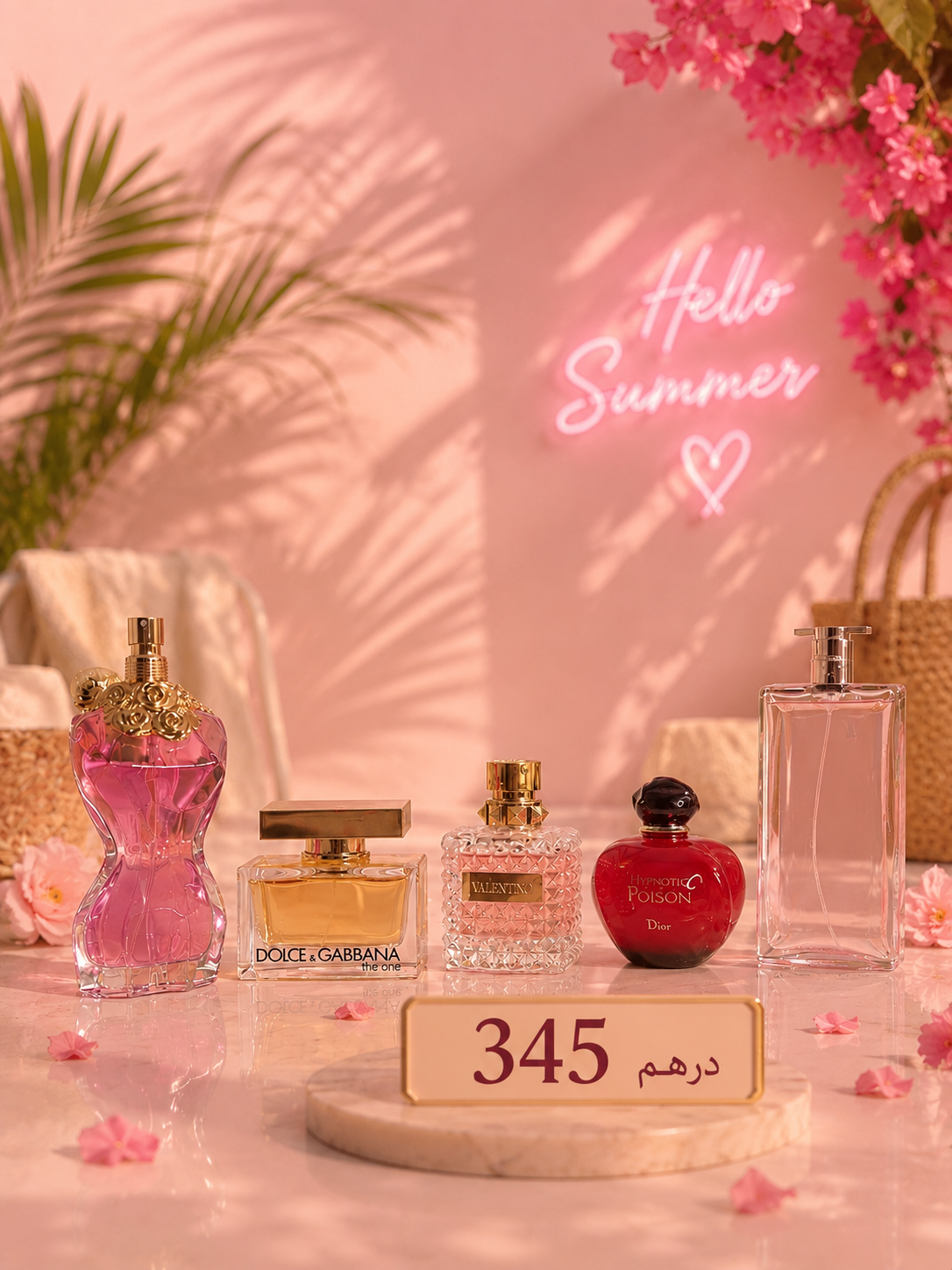 Pack La belle + Dolce Gabbana The One + Velentino Donna + poisson Dior + Idol 5 ML