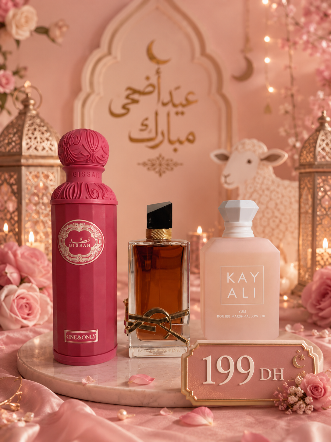 Pack One & Only Gissah + Libre Le Parfum + kay Ali Marshmallow 5 ML